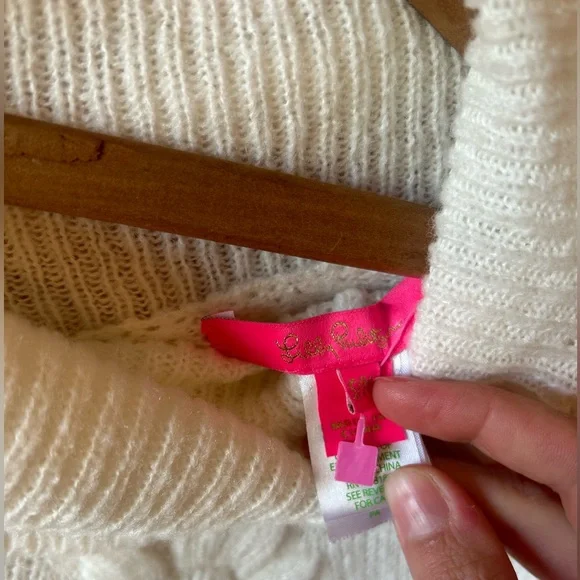 brand new lily pulitzer kip fringe poncho - Picture 5 of 5